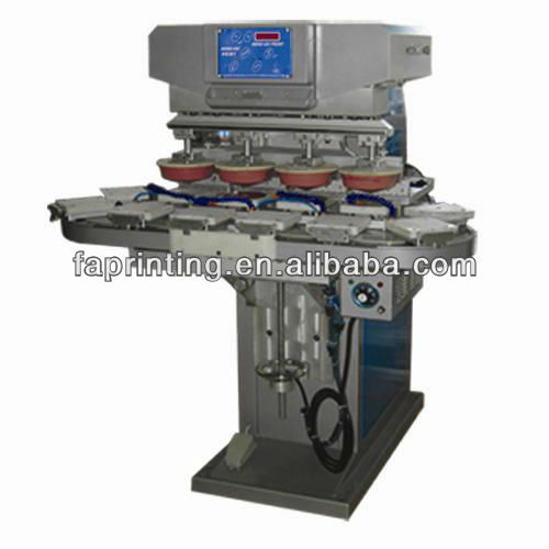 Four-color CD Pad Printer with Conveyor