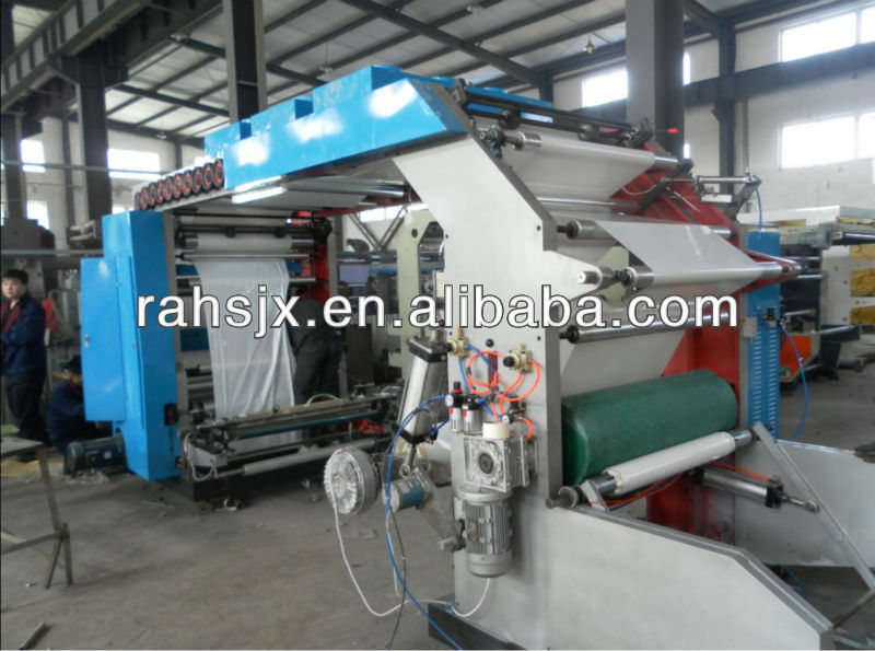 Four Colors High Speed Flexo Printing Machine(Helical Gear)