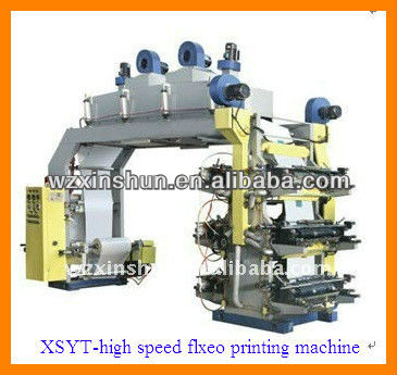 Four Colours High Speed Flexo Printing Machine