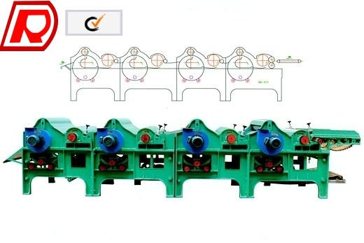 Four-roller Textile Waste Processing Machine For Cotton Waste GM600 Four-roller Textile Waste Processing Machine For Cotton Waste