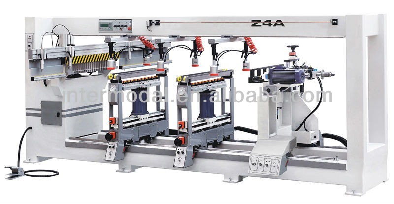 Four rows boring machine