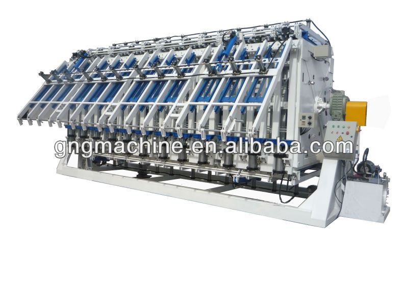 Four-side hydraulic rotary edge glueing compressor machine