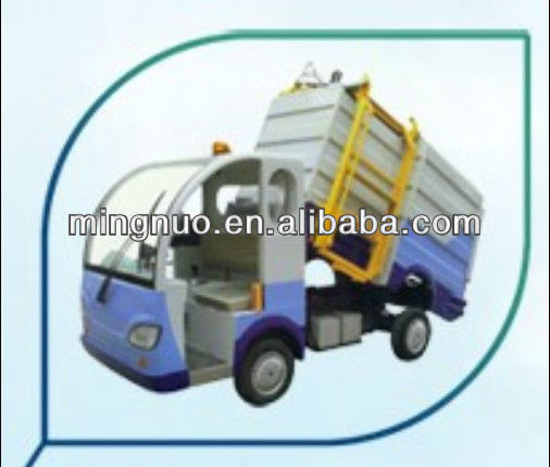 Four Wheel Electric Dumping Litter Truck Factory / Garbage Carrier