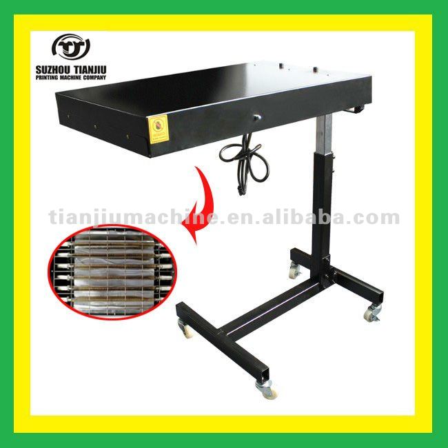 Freely Wheel 6 Lamps T-shirts Screen Printing Flash dryer