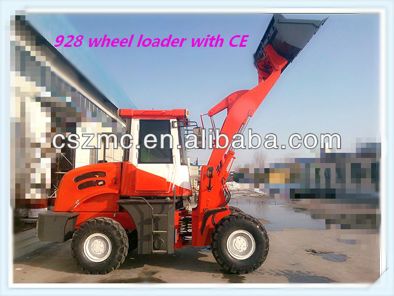 Front bucket 4wd streamline design 2t wheel loader ZL-20F/928/920 for European hydraulic pilot control with CE