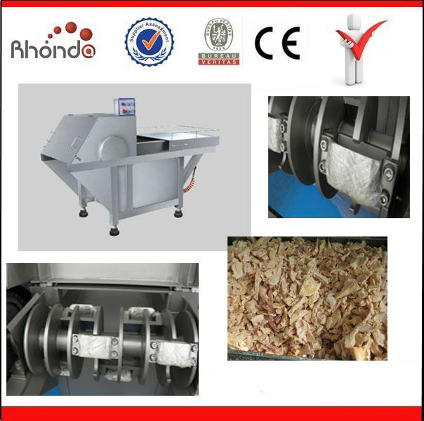 Frozen chicken meat slicer cutter with capacity of 3t/h and stable supply