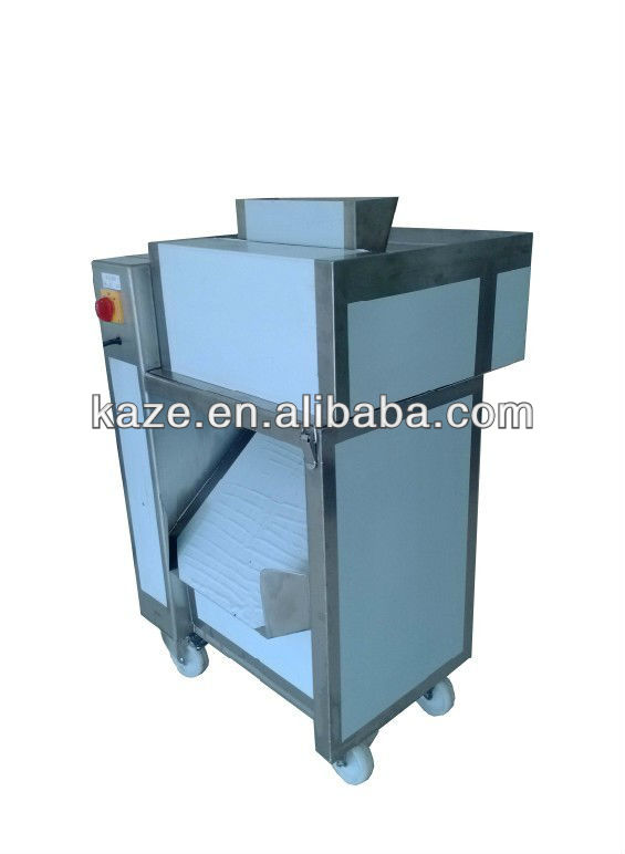 Frozen meat with bone cutter machine