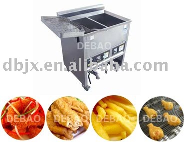 fryer with double frying area