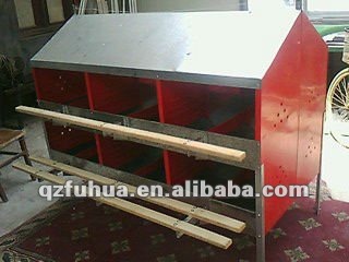Fuhua series nesting boxes with galvanized plate for chickens