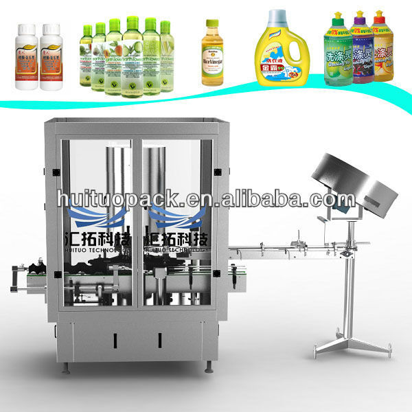 Full automatic bottle cap thread machine washing filling capping machine