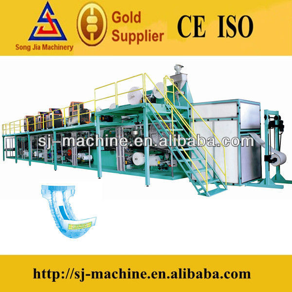 Full Automatic Disposable China Baby Diaper Machine Price