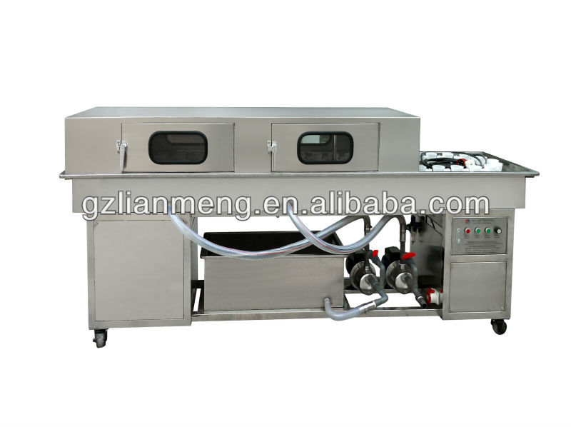 Full Automatic Double Line Internal Glass bottle washing machine sales