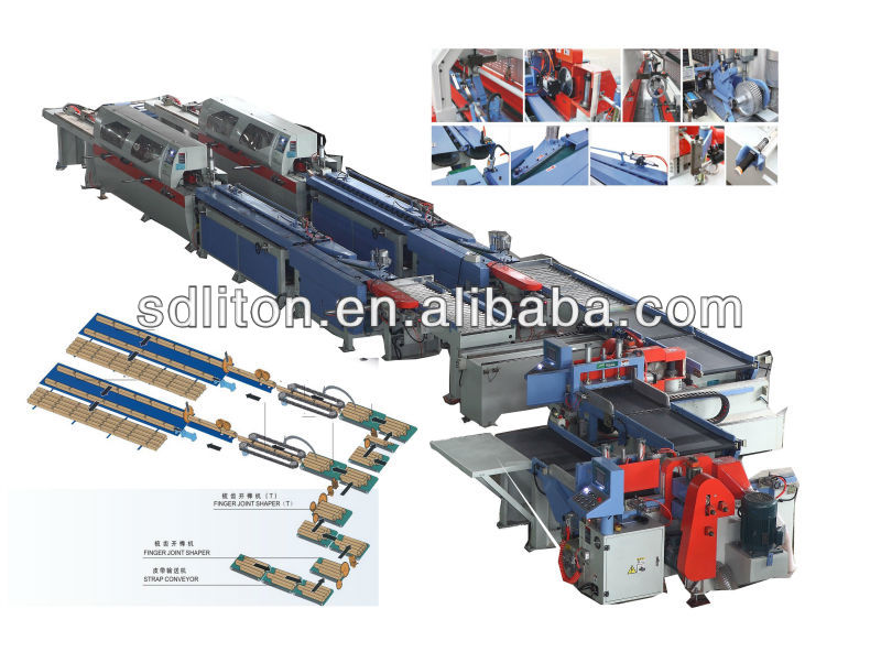 Full automatic finger joint line for woodworking machine