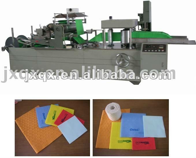 Full automatic nonwoven fabric folding and printing machine