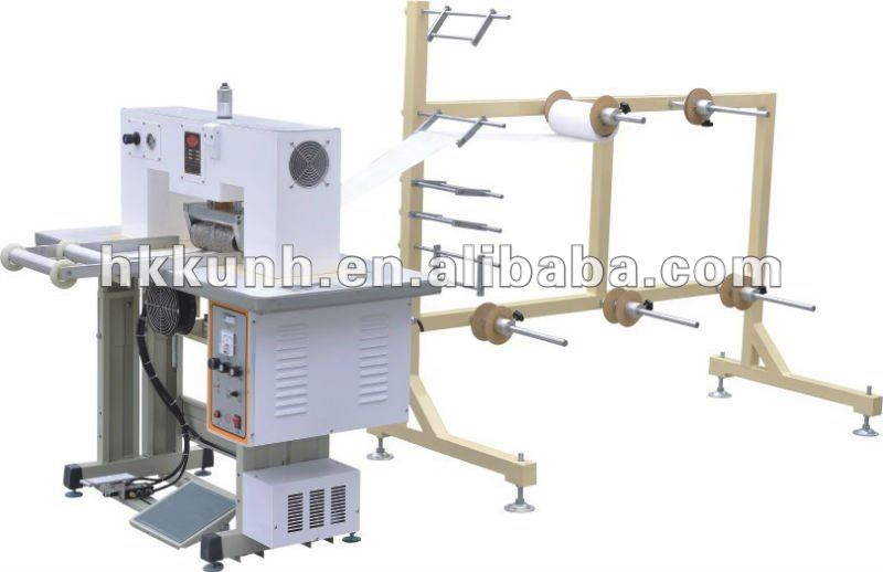 Full automatic ultrasonic velcro slitting machine