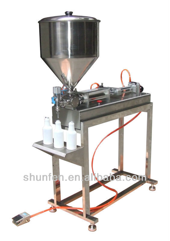 full pnematic jam filling machine with table (full air filling machine for sauce, balm, paste, cheeze, butter, grease)