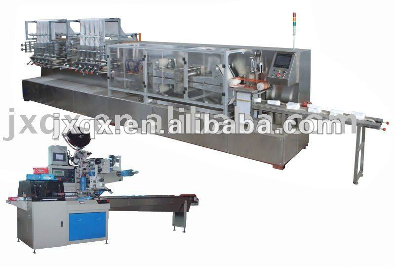 Fully-automatic wet wipe folding processing line