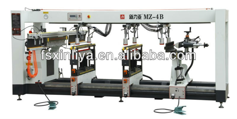 Furniture woodworking Digital display Four-row Drill