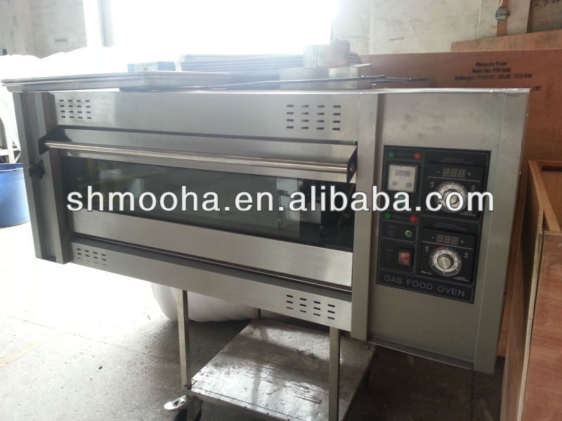 gas bread baking oven/single deck/bakery equipments(factory low price)