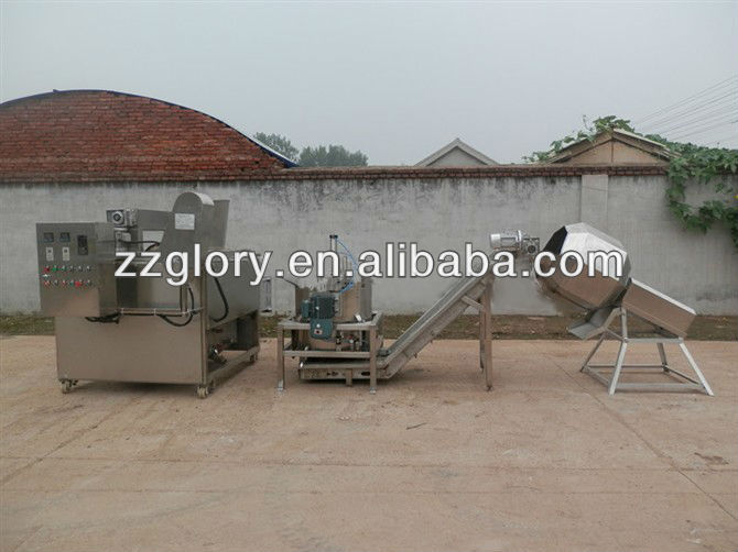 Gas, Coal Or Electricity Power Source Peanut Frying Production Line