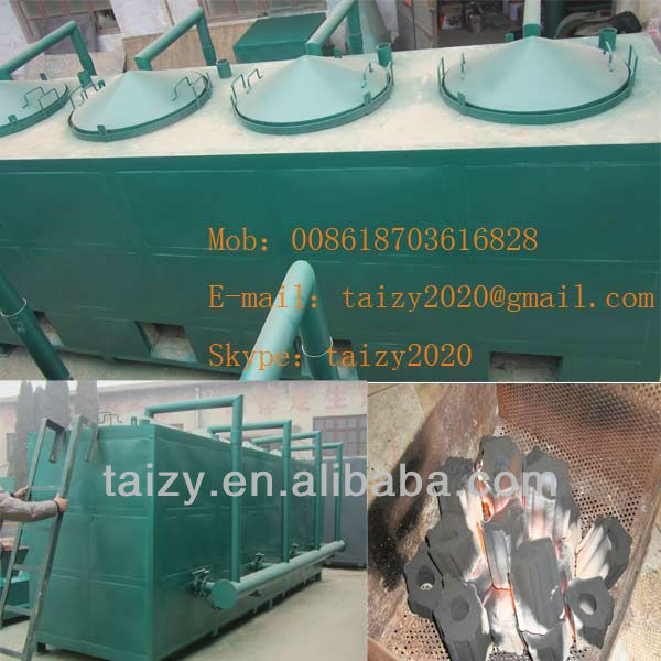 gas-flow carbonization furnace for coconut shell //008618703616828