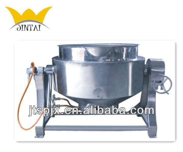 gas heating tilting stainless steel jacketed kettle