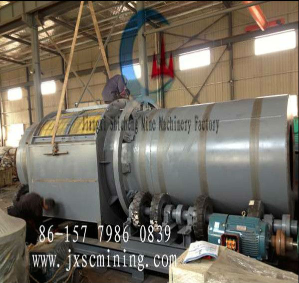 Ghana placer gold scrubber screen trommel washing machinery for sale