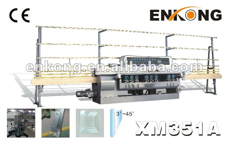 Glass beveling machine with mosaic glass