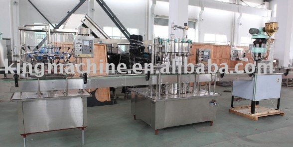 Glass bottle beer washer filler capper production line