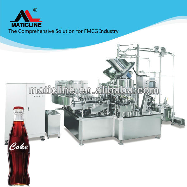 glass bottle carbonated drink filling machine