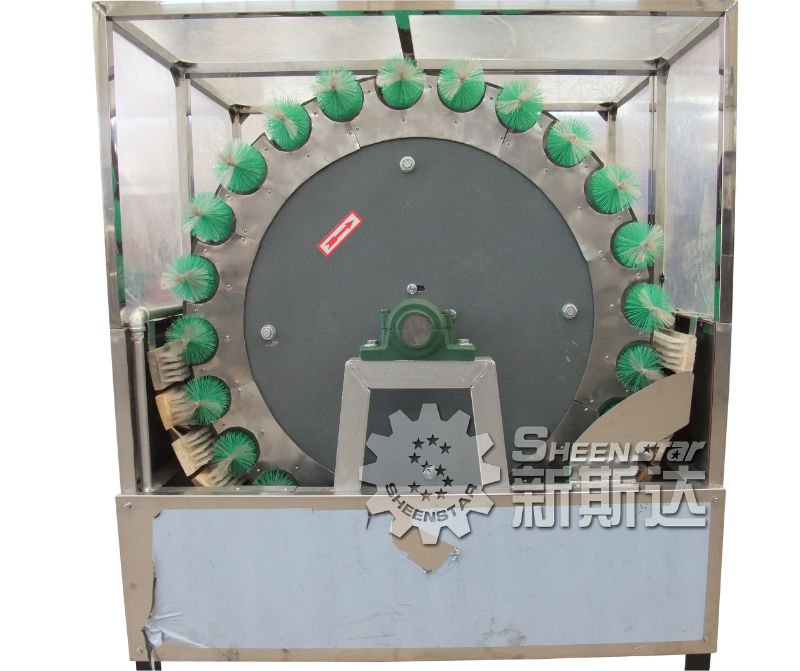 Glass bottle rotary brush washing equipment