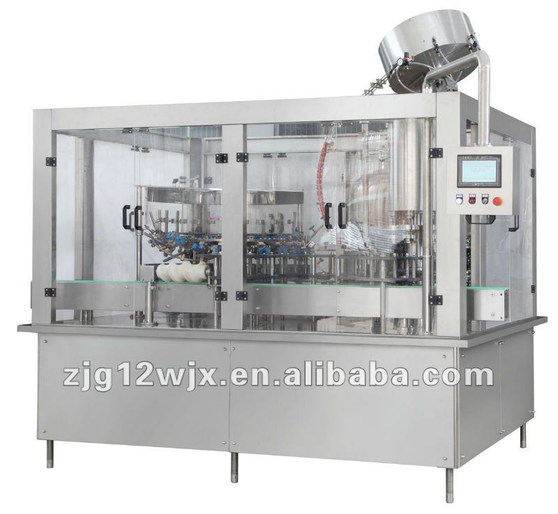 glass bottle washing filling capping machine