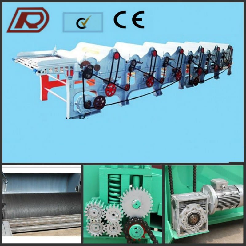 GM250 Six Roller Yarn Waste Recycling Machine GM250 GM250 Six Roller Yarn Waste Recycling Machine