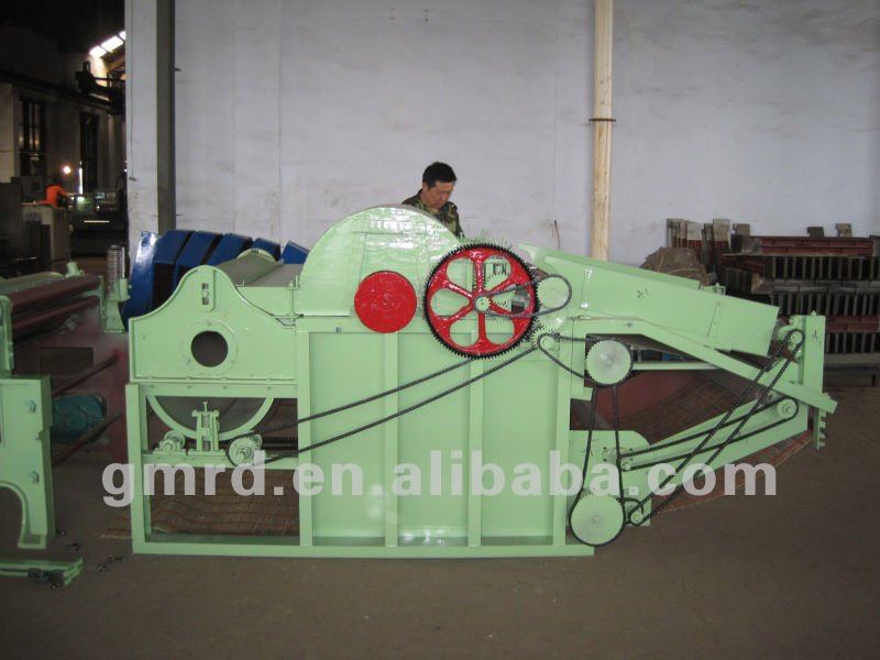 GM600 wood roller cotton waste opening machine
