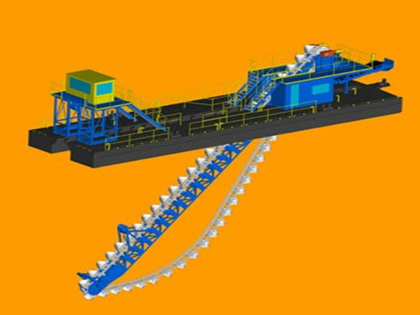 Gold mining dredger