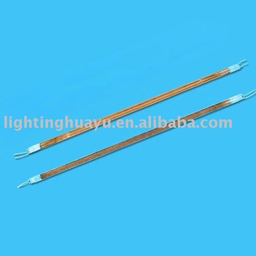 Gold reflector twin Tube Infrared Halogen lamp