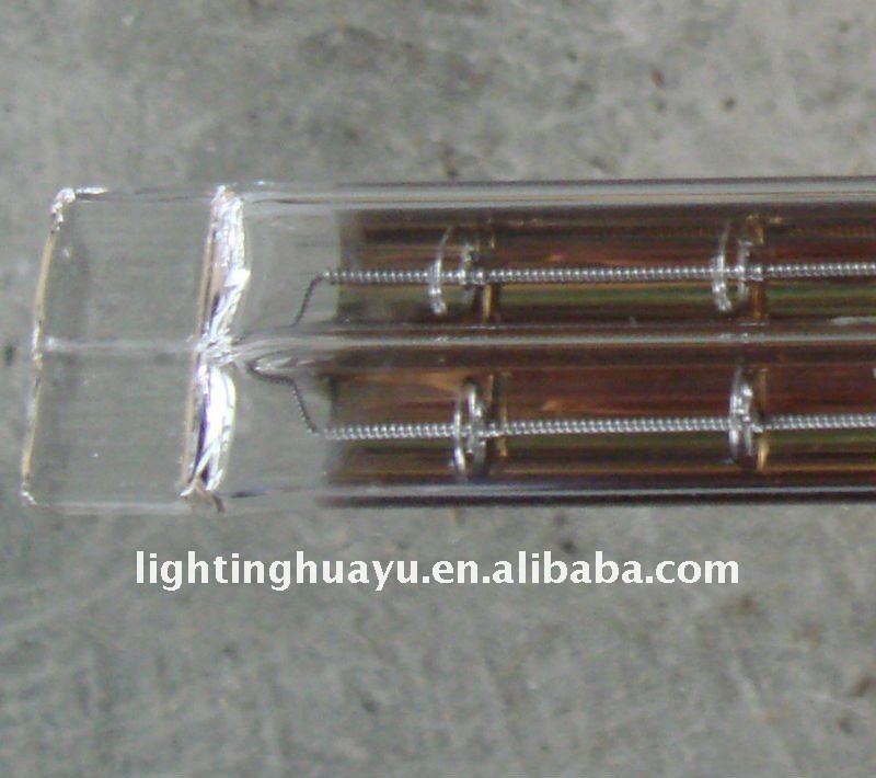 Gold Two Tube Infrared Halogen Tube For Shoes Machine