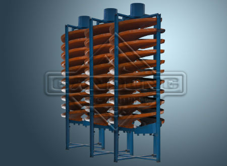 Gravity mining equipment spiral chute concentrator