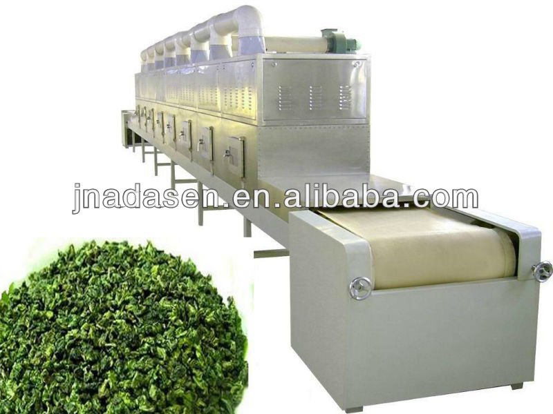 Green tea/black tea / ginger tea powder microwave drying sterilization equipment moisture <5%