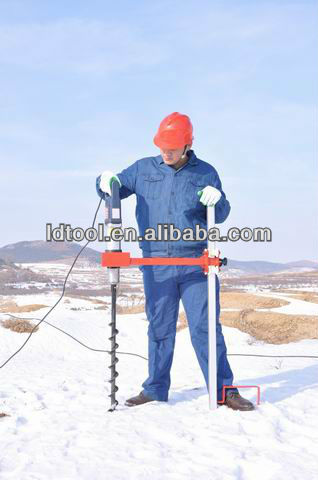 ground screw drilling for electric-driver machine