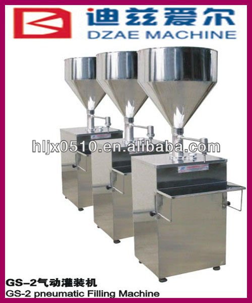 GS-2 cream and liquid filling machine,pedal filling machine