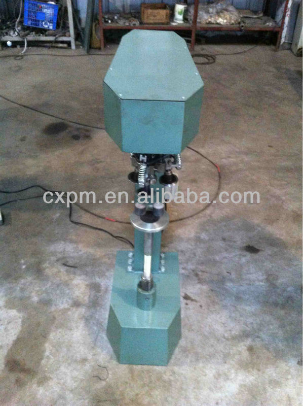 Guangzhou CX semi-automatic aluminum lock cap machine for glass bottle