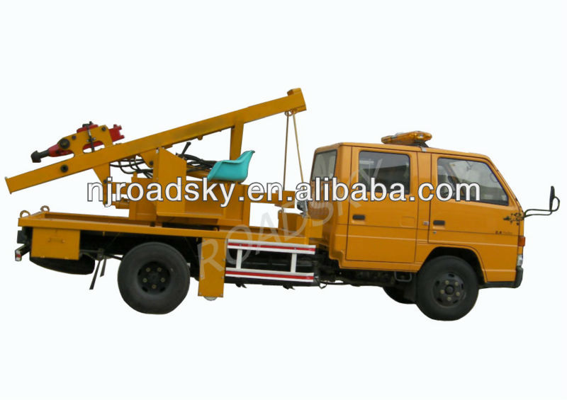 Guardrail Excavator Mounted Pile Driver