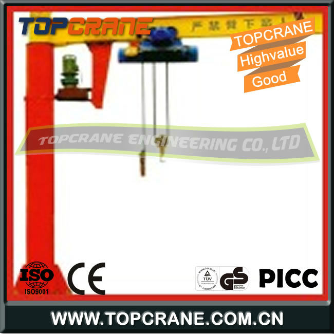 Heavy duty Freestanding Jib Cranes Pilaster Swing Jib Crane