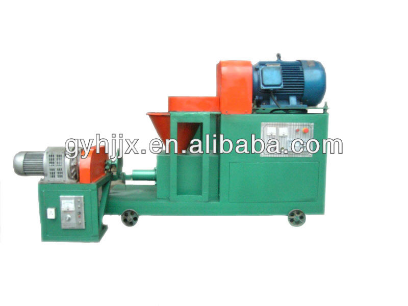 High capacity charcoal briquette extruder
