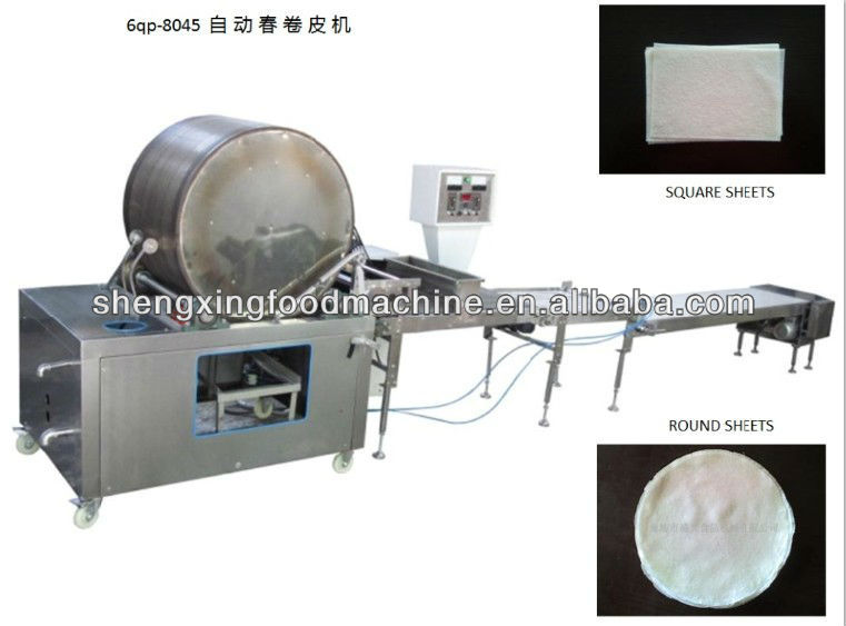 high capacity gas/electric heating spring roll round pastry machine