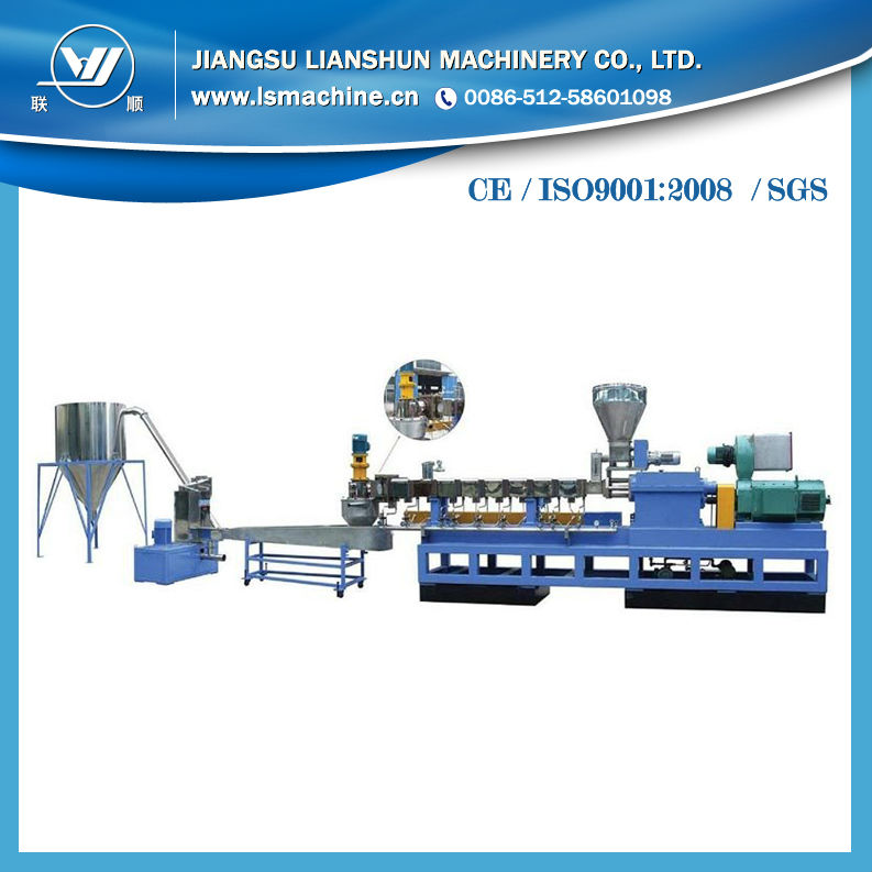 High capacity pelletizing machine plastic recycling