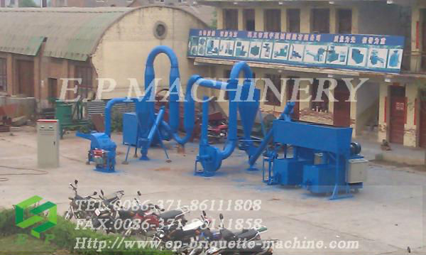 high efficiency biomass briquette production line