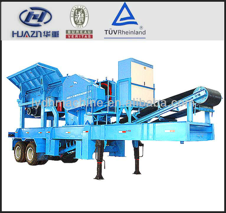 High efficiency Mobile crushing and screening plant