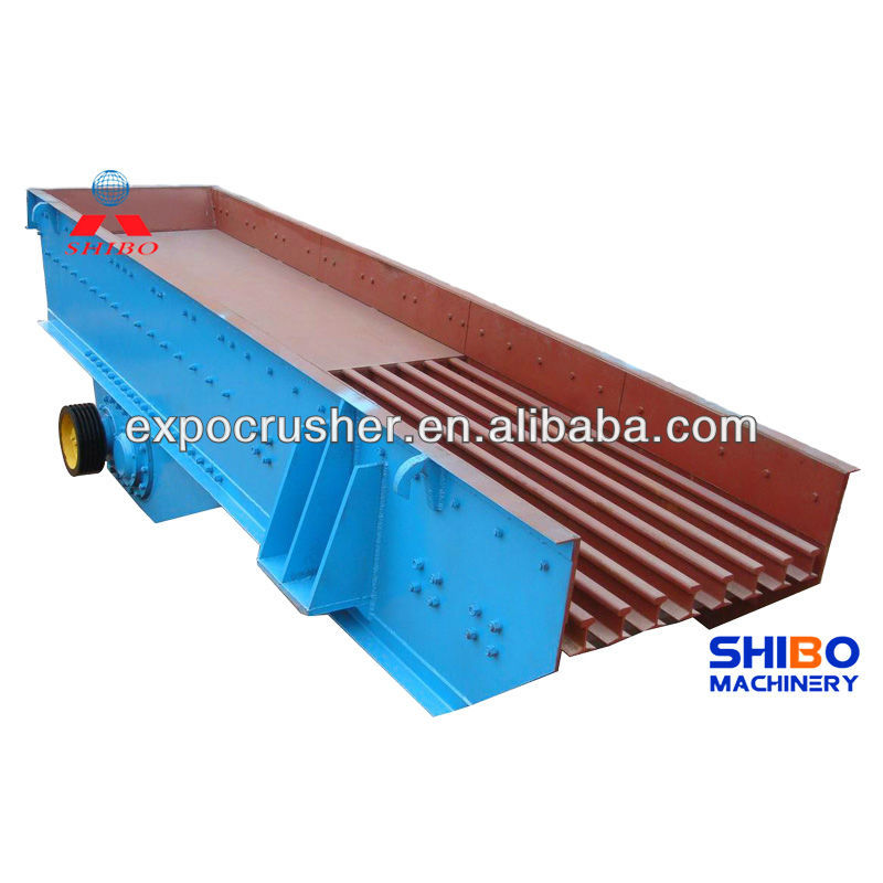 High efficiency vibrating feeder for various ore